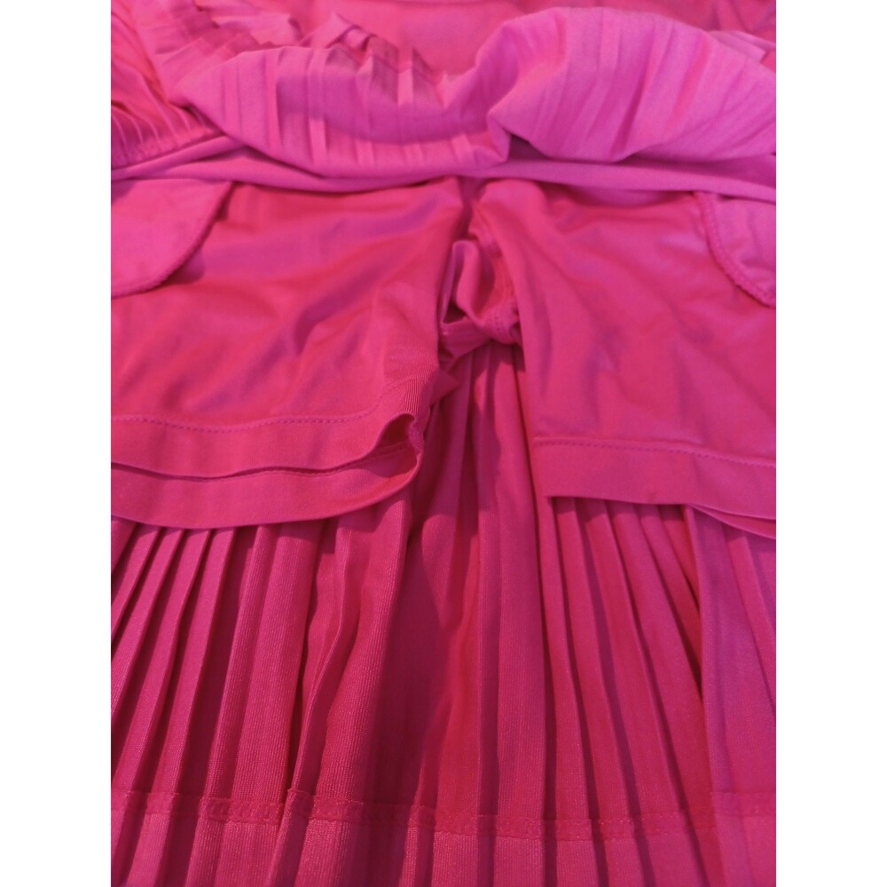 TAIL Pink Pleated Golf Skort Womens Sz M 4 Pockets Flirty - Picture 4 of 4